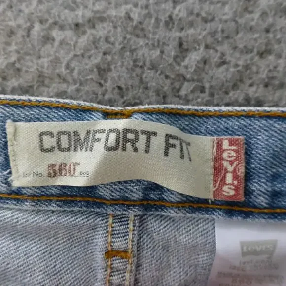 Levis 560 Jeans Mens 36x30 Comfort Light Wash 90s Tapered Baggy Dad Classic